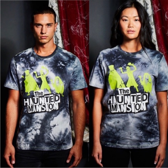 Disney The Haunted Mansion Hitchhiking Ghosts Tie Dye T-Shirt Adult XL - Picture 1 of 7